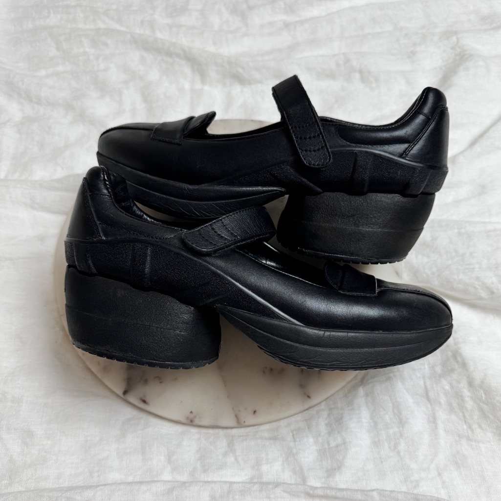 Z-Coil Sofia Mary Jane Orthopedic Shoes In Black Leather Size 9 Comfort Classic